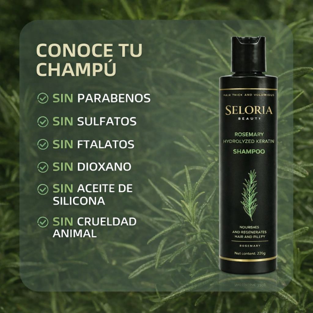 Seloria Beauty Rosemary Shampoo