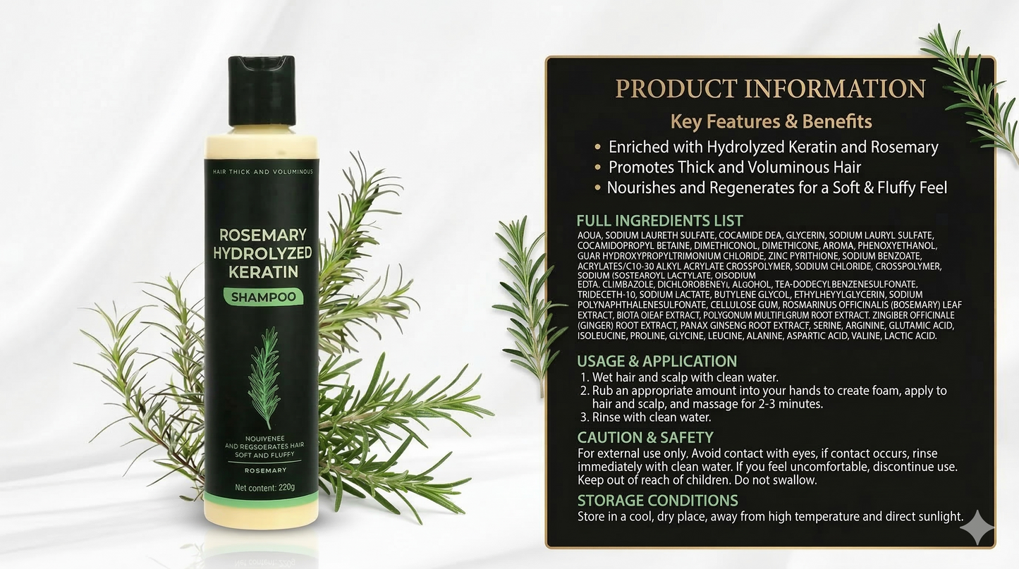 Seloria Beauty Rosemary Shampoo